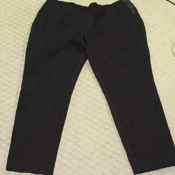 NEW JONES NEW YORK BI-STRETCH STRAIGHT LEG Women's Black Dress Pants Sz 12 - Picture 1 of 6